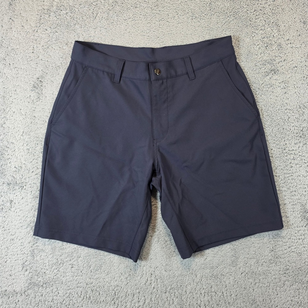 State and Liberty Performance Shorts Mens 31 Navy Blue Athletic Fit Stretch Golf